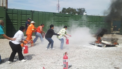 Fire training for Eden staff